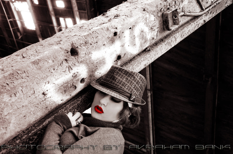 Female model photo shoot of  Black Widow in Old Ellicott City, MD