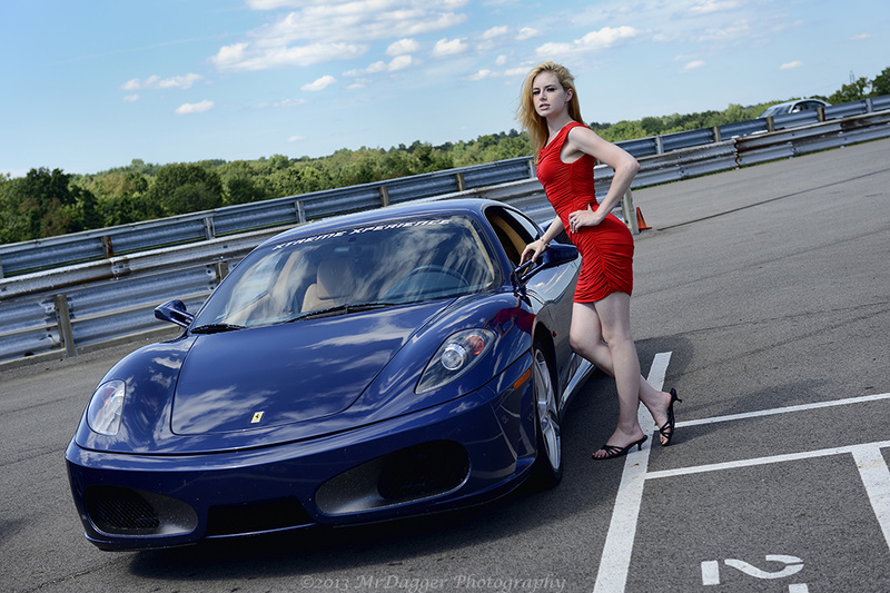 Male and Female model photo shoot of MrDagger Photography and JNLModel in Pittsburgh International Raceway