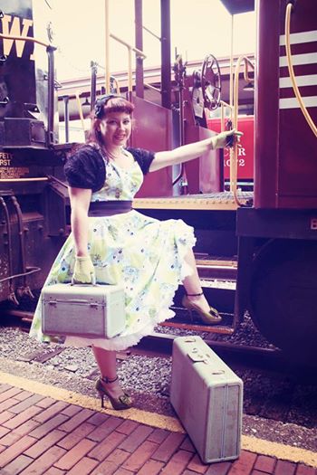 Female model photo shoot of Maisy Mae Miles in Western Maryland Railroad