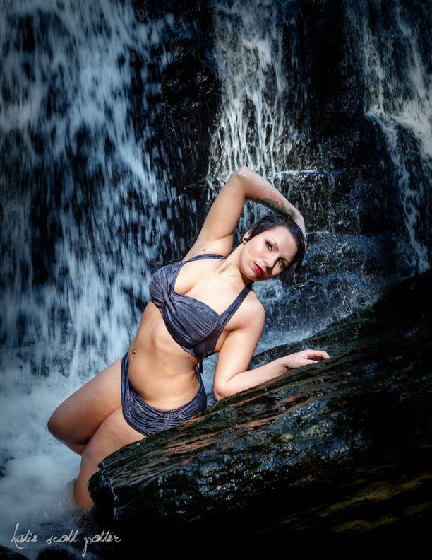 Female model photo shoot of maria undead in killgore falls