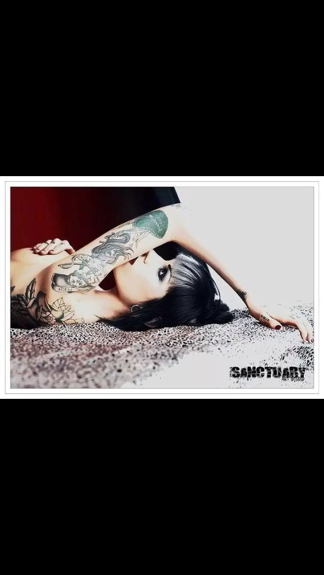 Female model photo shoot of Courtney Monstrosity in Sanctuary Studio