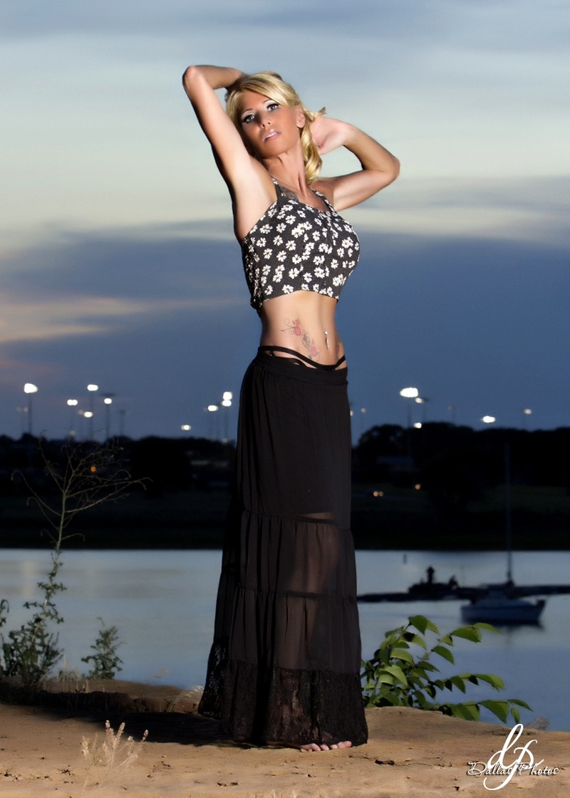Female model photo shoot of Model-Samantha L by Dallas Photos in Grapevine Lake, TX, makeup by Lisa P