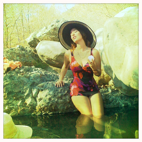 Female model photo shoot of Rose of Venus in Matilija Canyon 