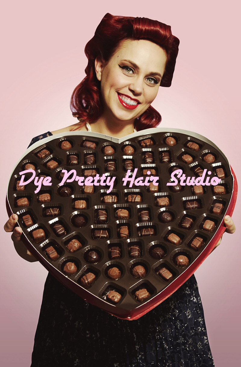 Female model photo shoot of Dye Pretty Hair Studio in Sierra Madre, Ca