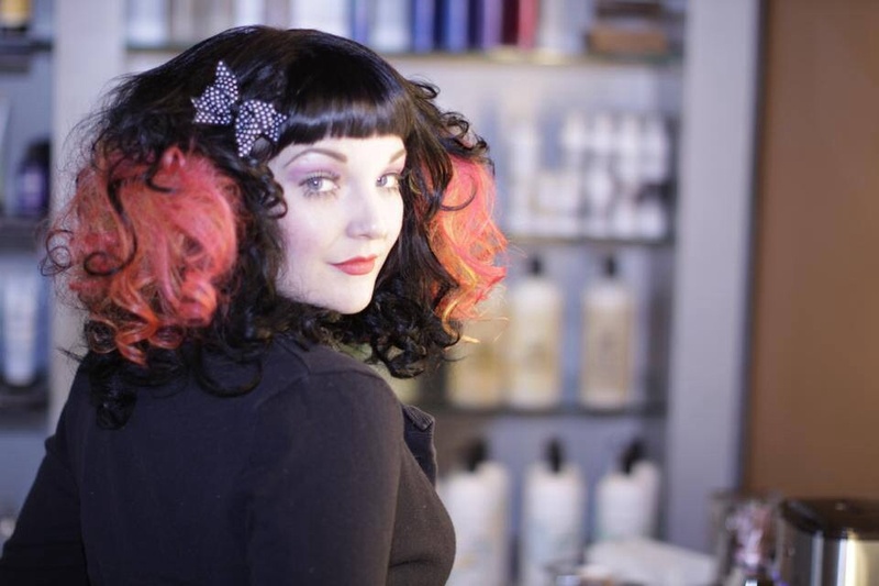 Female model photo shoot of Dye Pretty Hair Studio in Sierra Madre, Ca