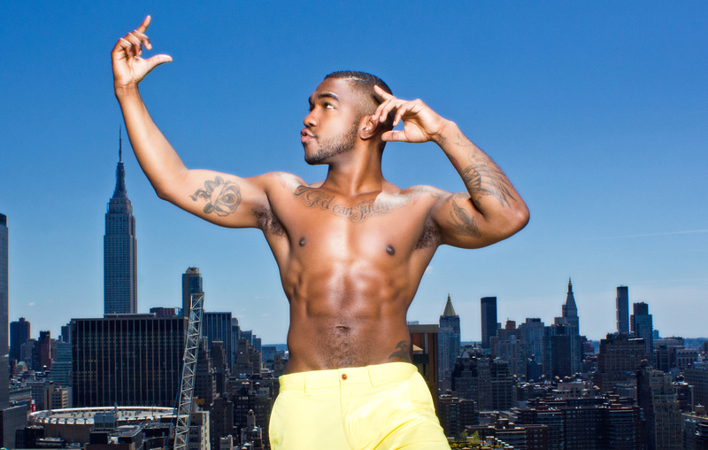 Male model photo shoot of Deangelo B by Yves Duchamp- Homme in NYC