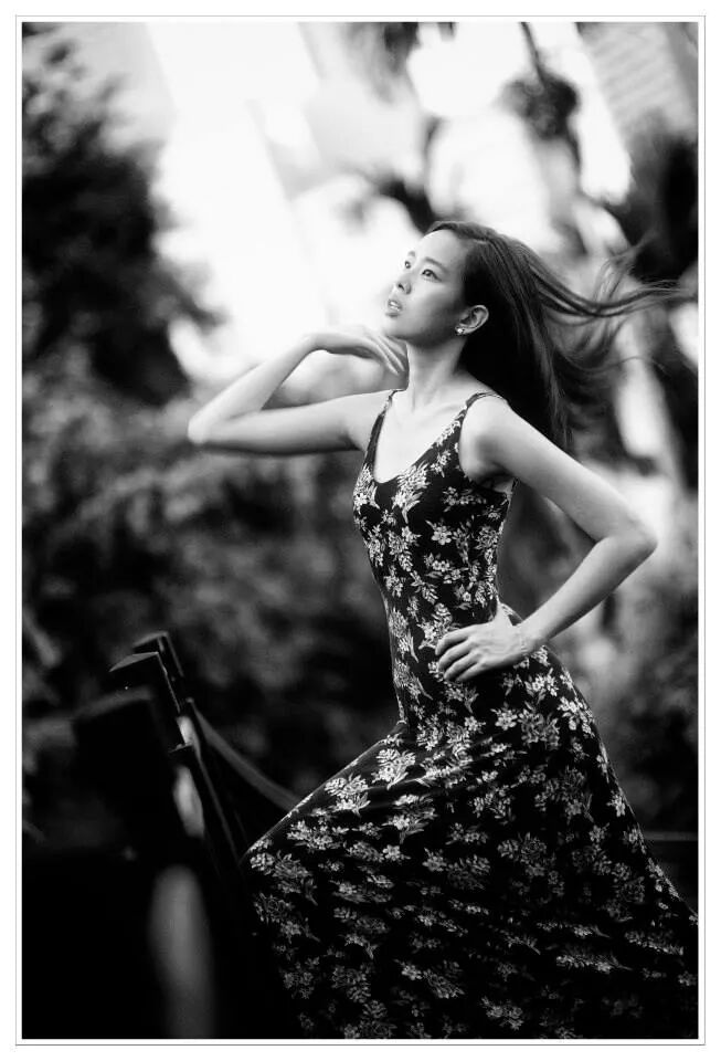 Female model photo shoot of Gan Luisa  in Ann Siang Hill