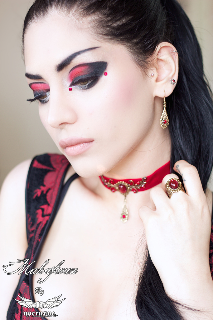 Female model photo shoot of Nocturne Jewelry in Canada