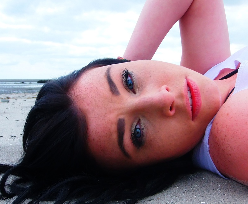 Female model photo shoot of Britts Pics  in blackrock beach