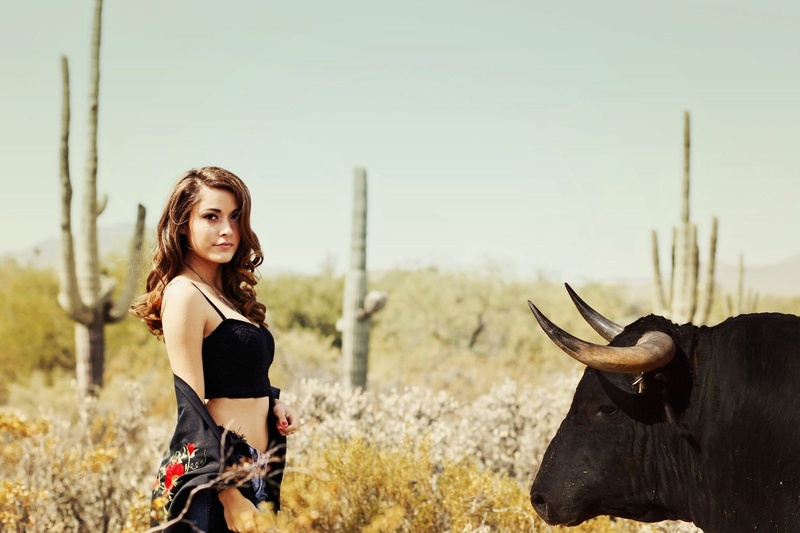 Female model photo shoot of Mercedes Ashley in cave creek, Arizona