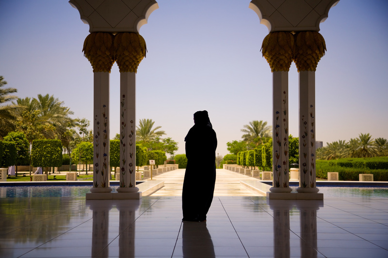 Female model photo shoot of sophiemachin in Sheikh Zayed Grand Mosque, Abu Dhabi