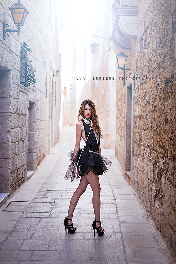 Female model photo shoot of Eva Ferriere in Malta