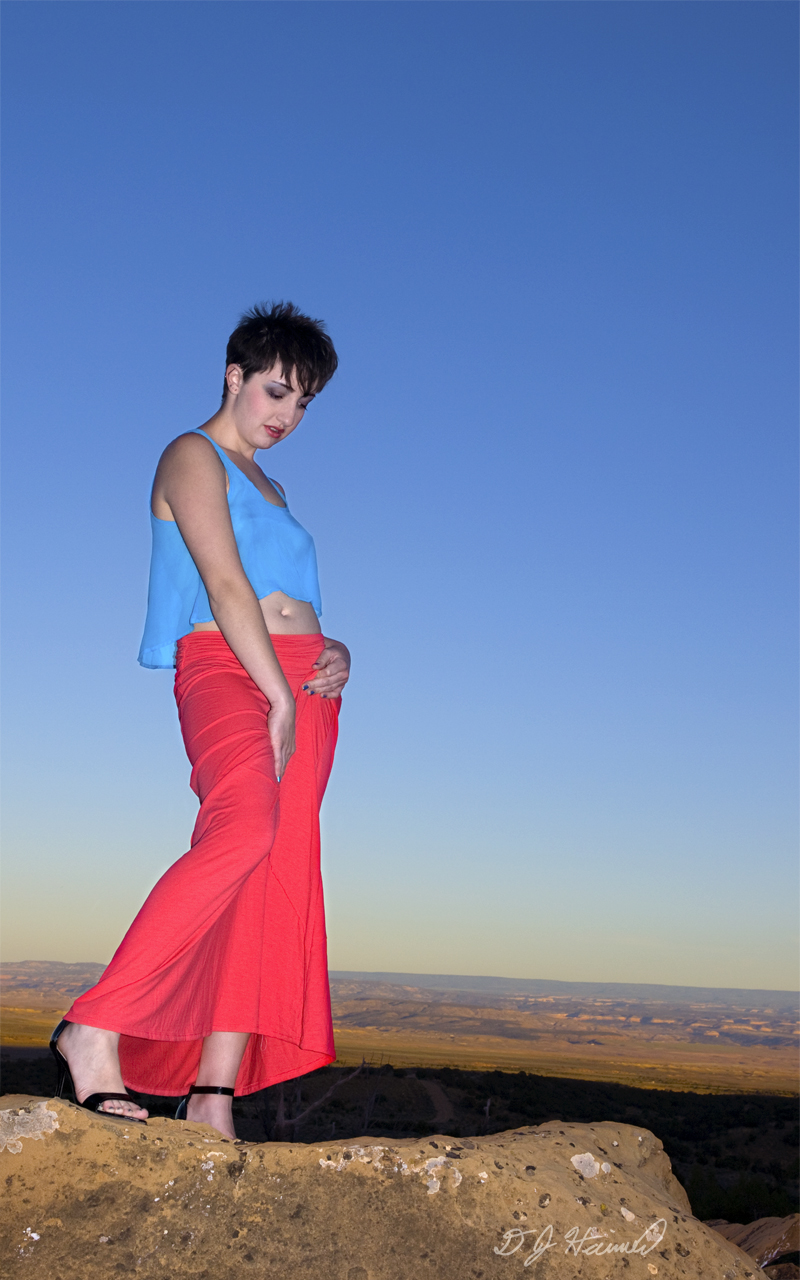 Female model photo shoot of Keleann_k8 by DJ Haimerl in Book Cliffs, Utah