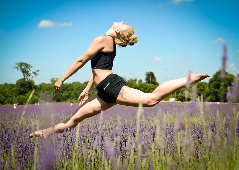 Female model photo shoot of jdoorphotography in Lavender Fields