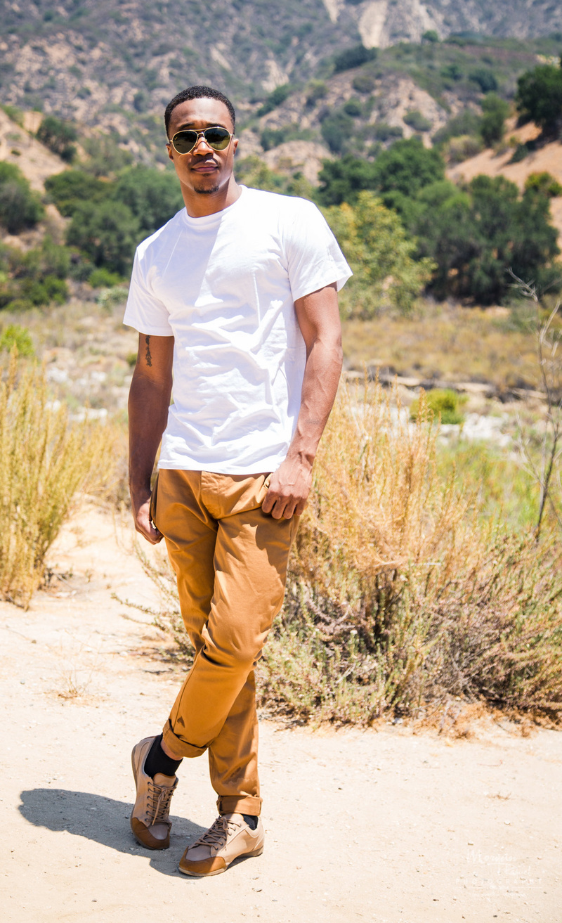 Male model photo shoot of Spartan in Eaton Canyon