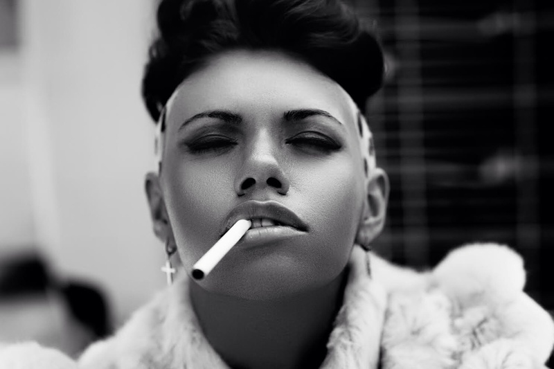 Female model photo shoot of Amanda M Martinez by Elixir82, makeup by MUA by B