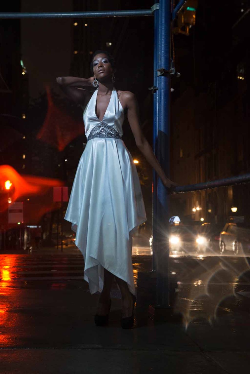 Female model photo shoot of Plenitude Design Group in NYC