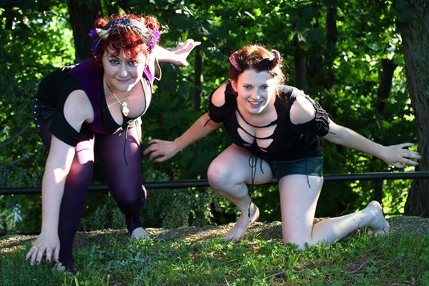 Female model photo shoot of Ismene and Allie Pixie by Piperaceae Photography
