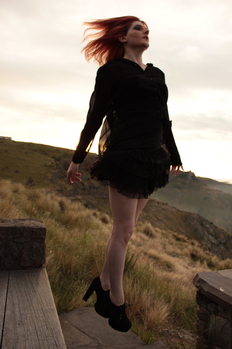 Female model photo shoot of Brielle Coppola in Port Hills, Christchurch, New Zealand