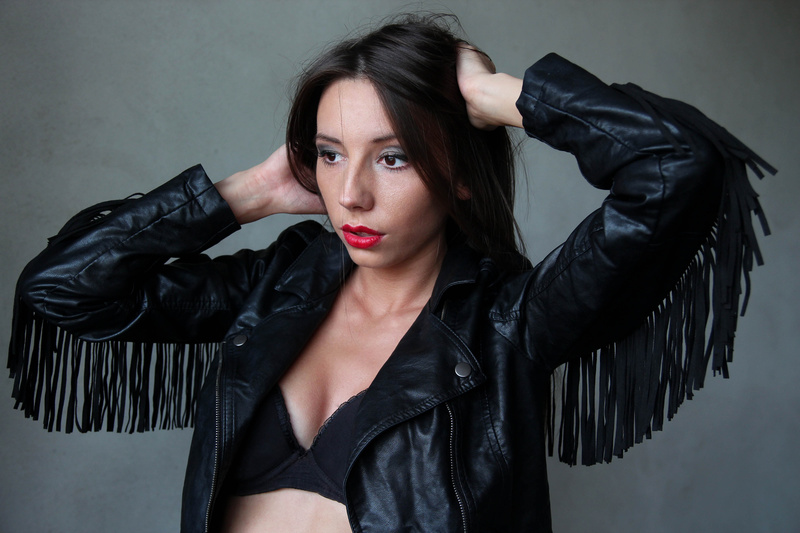 Female model photo shoot of Zdravka in Building