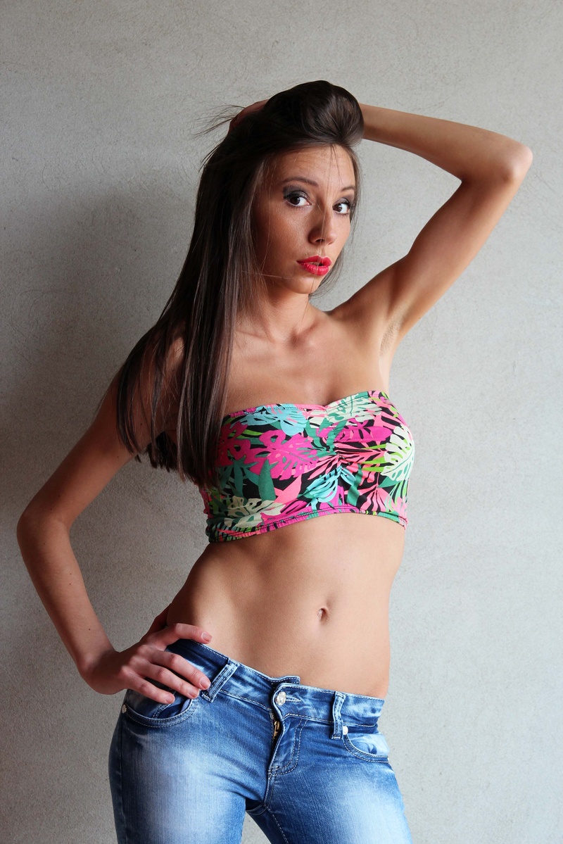 Female model photo shoot of Zdravka in Building