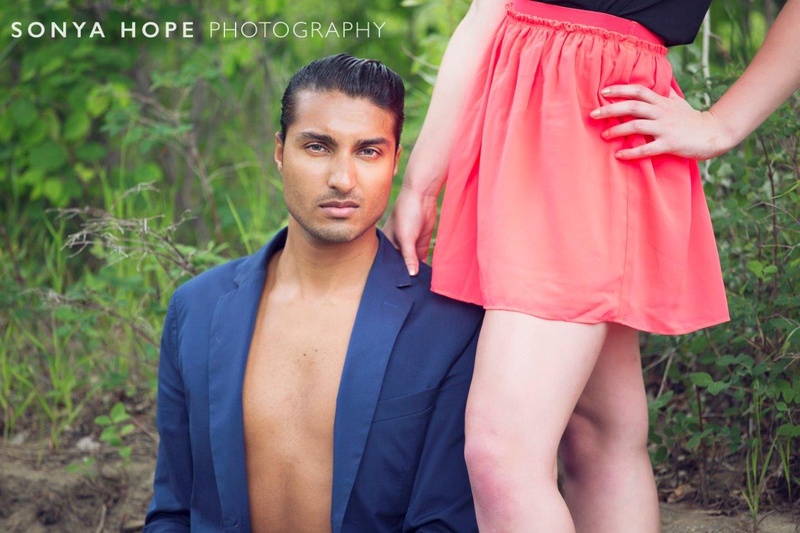 Female and Male model photo shoot of SonyaHope and Aseef in Calgary, AB