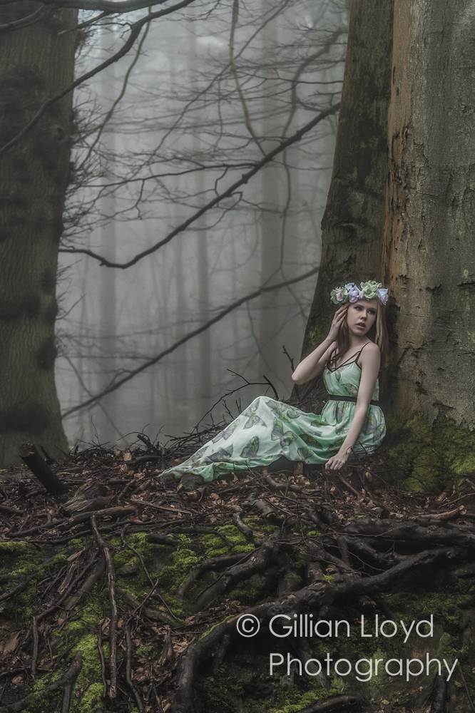 Female model photo shoot of Gillian  in Ashdown Forest