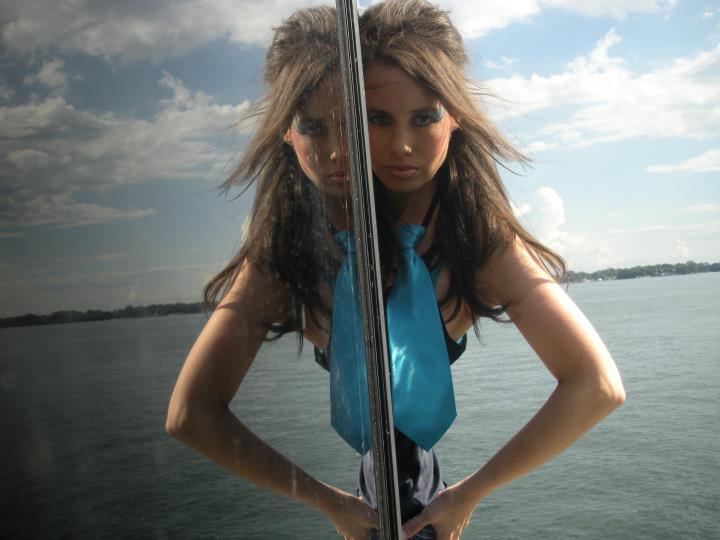 Female model photo shoot of Amirault in ..on a cruise..