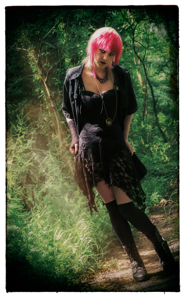 Female model photo shoot of xStar-Shapedx by Coloured Lights
