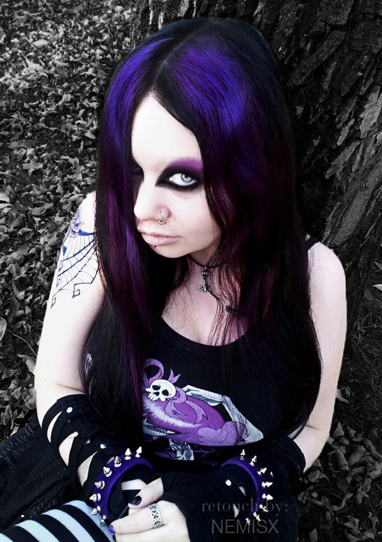 Female model photo shoot of Vampire Dark Rose