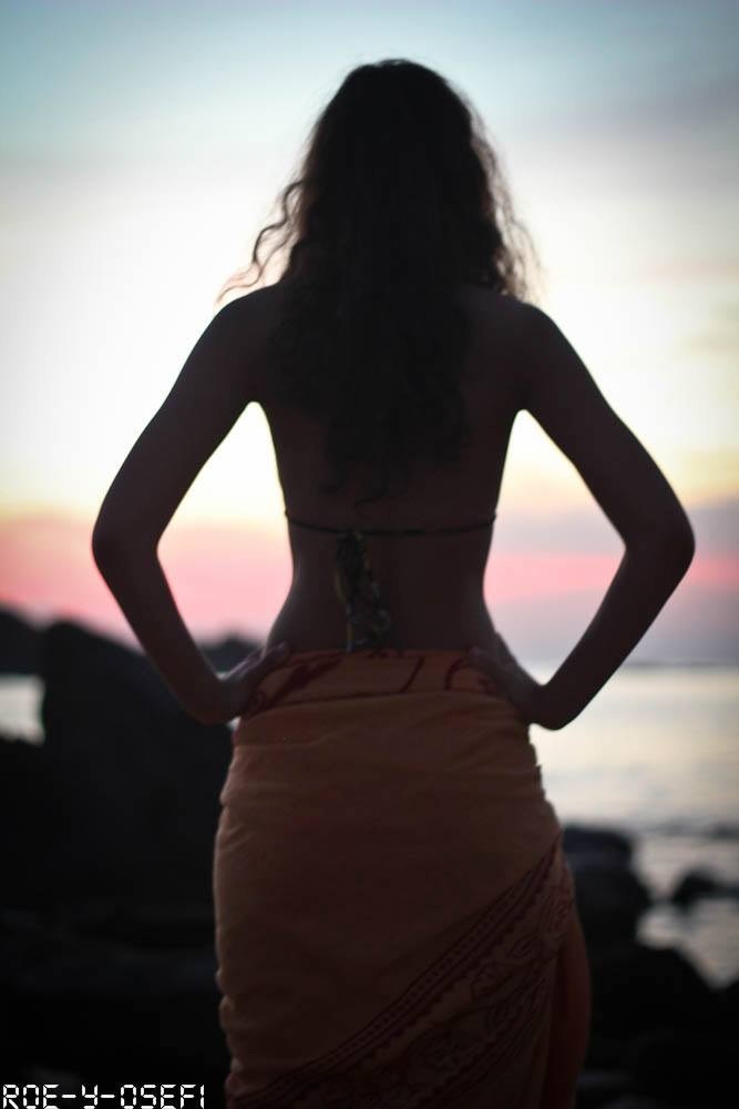 Female model photo shoot of AMexplicit in Gokarna beach. India