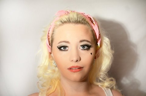 Female model photo shoot of Sara_strange_doll