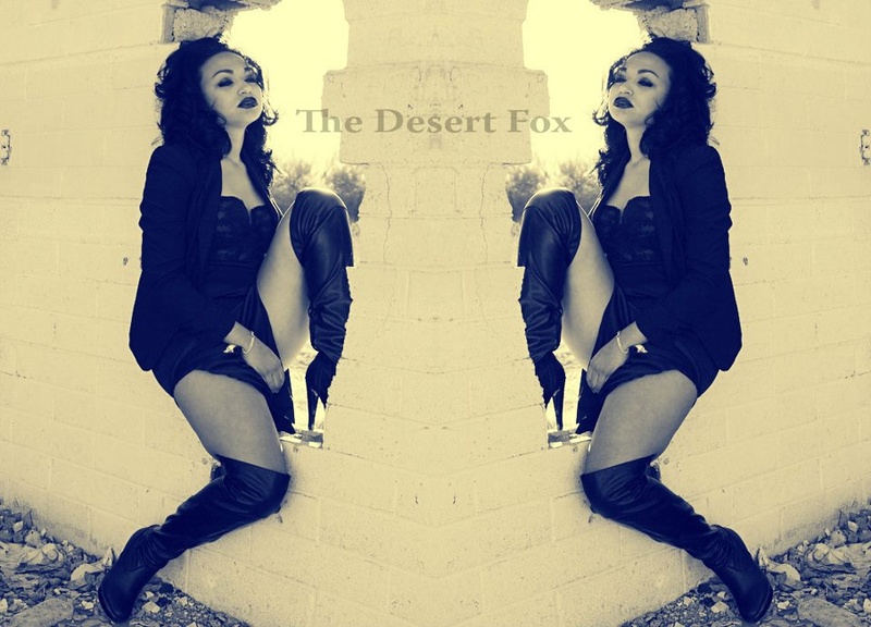 Female model photo shoot of The Desert Foxx in Arizona