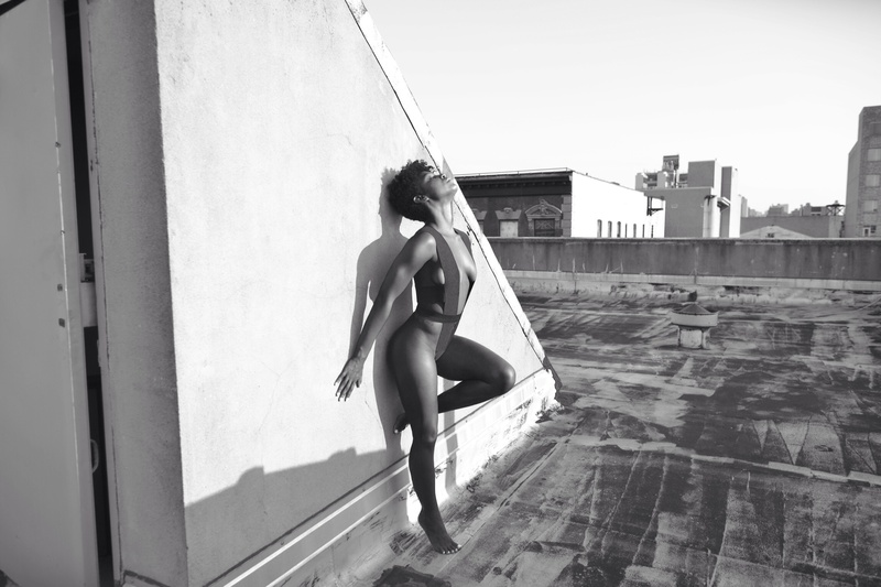 Female model photo shoot of Chris Mina in Harlem, New York