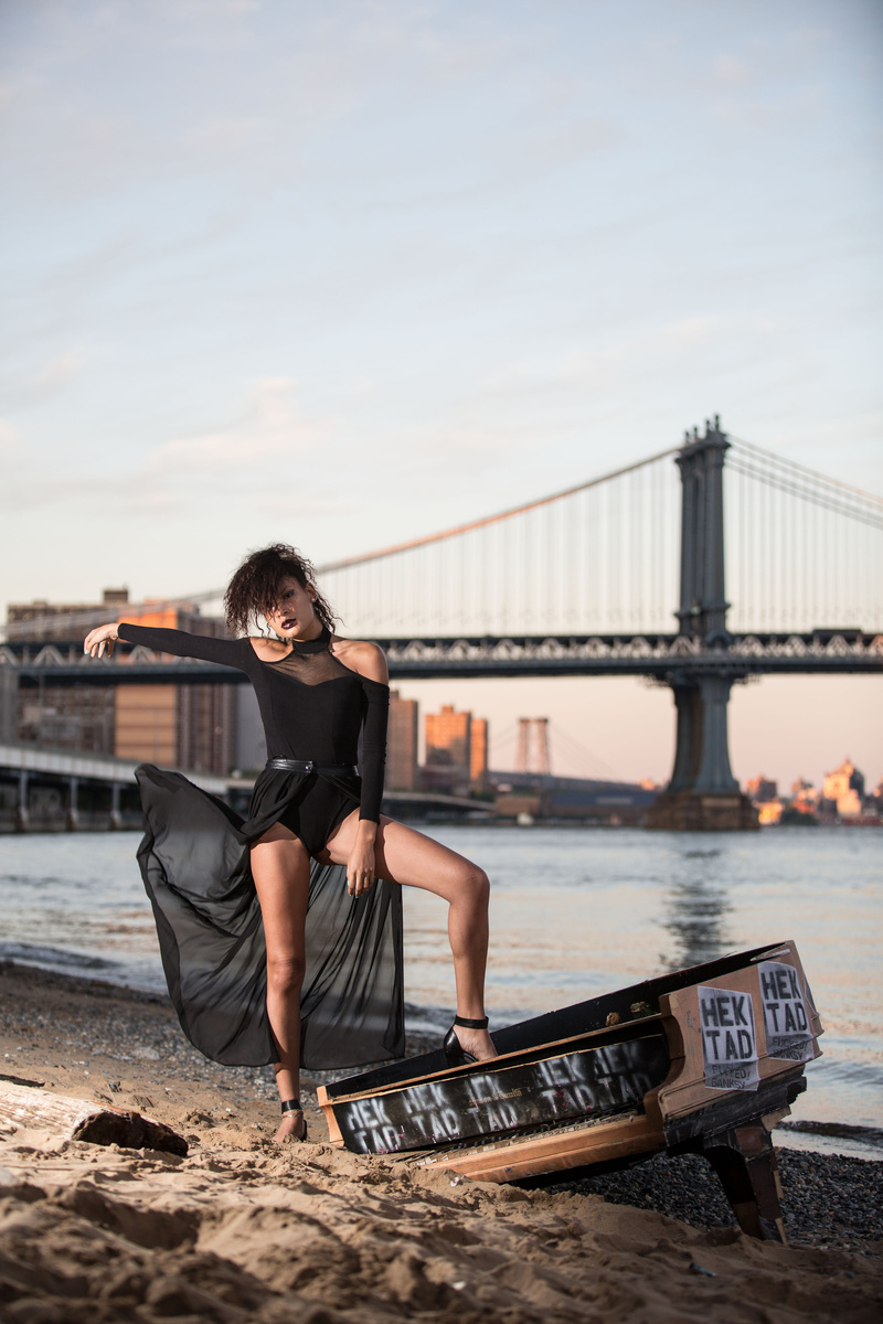 Male model photo shoot of TaneFilms in Under the Brooklyn Bridge