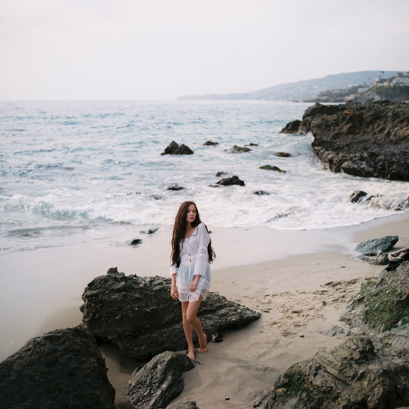 Female model photo shoot of Polina_Meshkova in Laguna Beach, CA