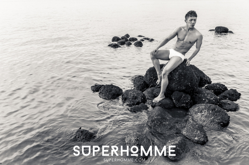 Male model photo shoot of superhomme