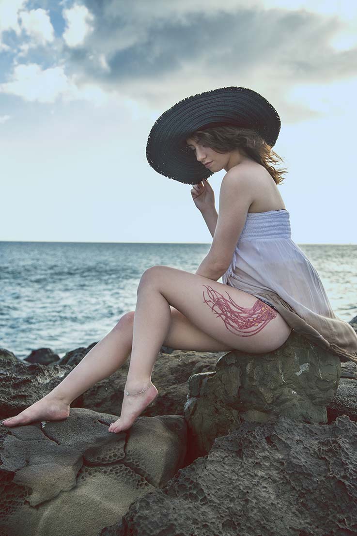 Female model photo shoot of Mara Thorne in Oahu, Hawaii