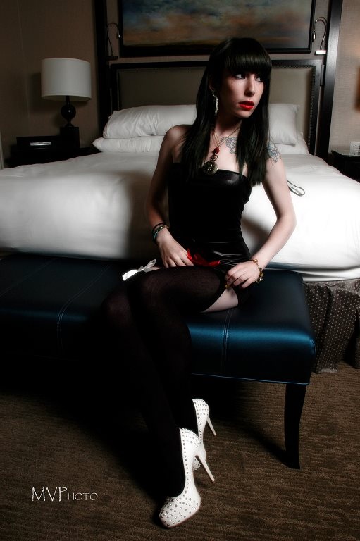 Female model photo shoot of Poison Ivy by MVPhoto in Palliser hotel calgary ab