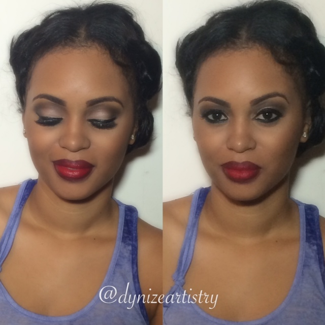 Female model photo shoot of Makeup By Dynize