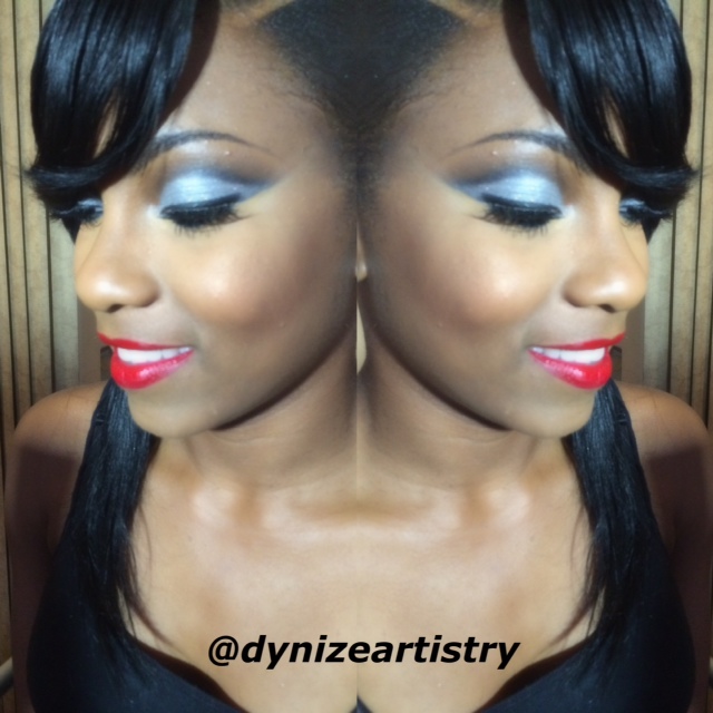 Female model photo shoot of Makeup By Dynize