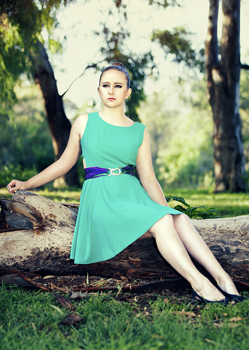 Female model photo shoot of Jennifer Bayoneta, clothing designed by Elisa Cortez