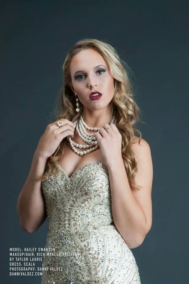 Female model photo shoot of Rich Makeup Artistry by Danni Valdez