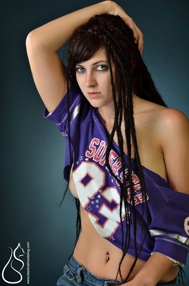 Female model photo shoot of Amber Abattoir by Black Cat Modeling