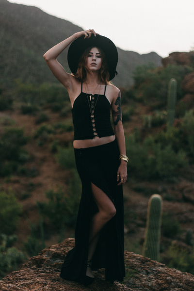 Female model photo shoot of Olivia Louella by Louis Dumas in Gates Pass, Tucson