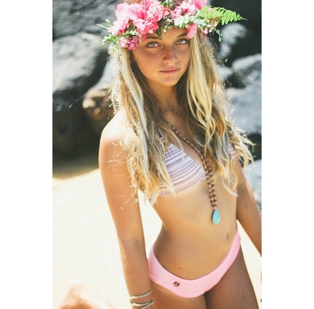 Female model photo shoot of Second Nature Jewelry in Kauai