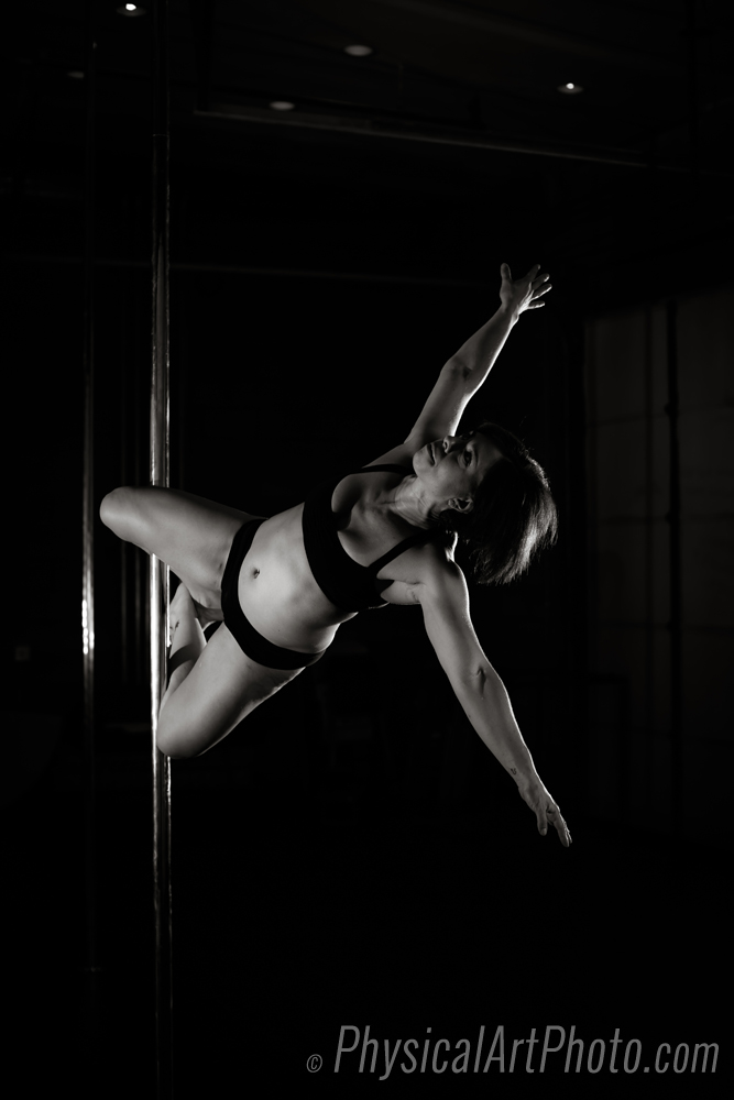 Female model photo shoot of LissaRobin by Physical Art Photo in Prowess Pole Fitness
