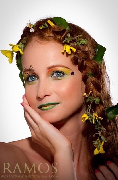Female model photo shoot of Hilvera Makeup in Wynwood Studios, hair styled by Diva LaSha