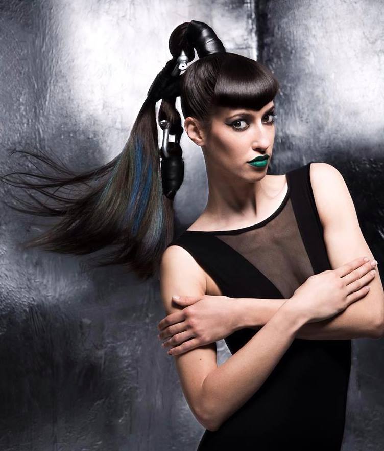 Female model photo shoot of -Debrah- by Stoney Darkstone, hair styled by Theogeorgio