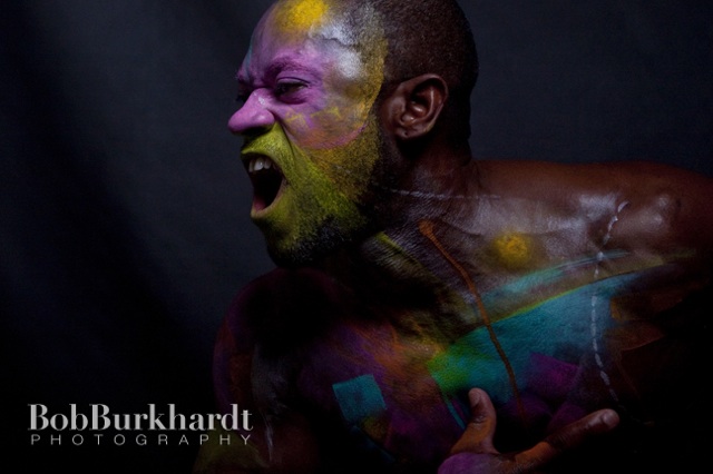 Male model photo shoot of Reggie Moreland by Bob Burkhardt in pb&j gallery Atlanta,  ga.